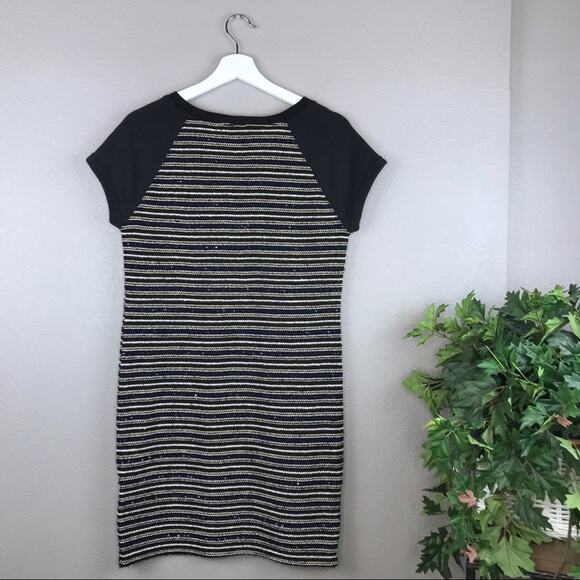 Sanctuary Side Zip metallic Accent Shift Shirt Dress Size Small - Picture 3 of 7